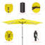 Dorelien 120'' x 78'' Rectangular Lighted Market Umbrella-1441721304