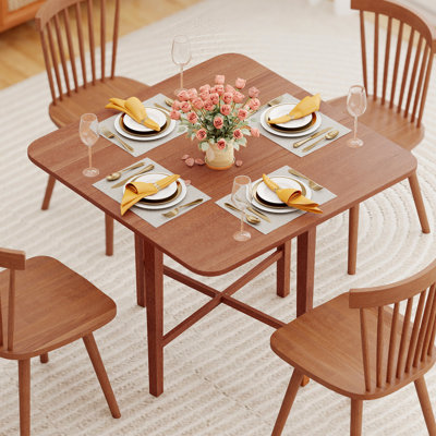 Solid Wood Base Dining Table