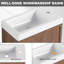 Meuble-lavabo mural 18,5 po avec lavabo intégré pour salles d'eau-2109253039