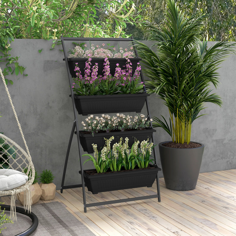 Raised Garden Bed, Black