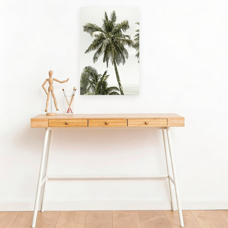 Impression sur toile de palmier tropical, 18" H x 12" W