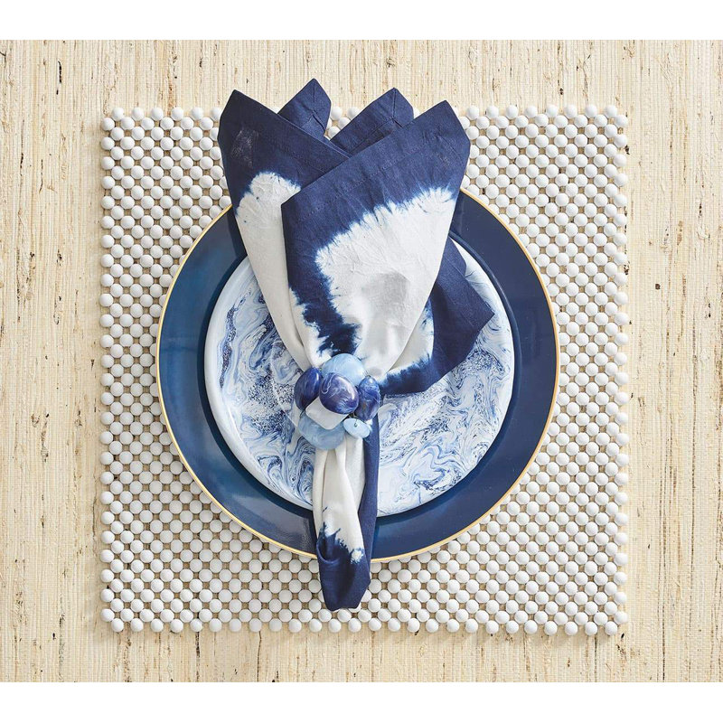 Sea Stone Napkin Ring, Pink