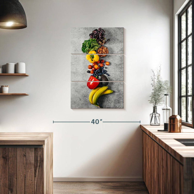 Yarlin Fruit And Vegetable Lineup, 38" H x 24" W
