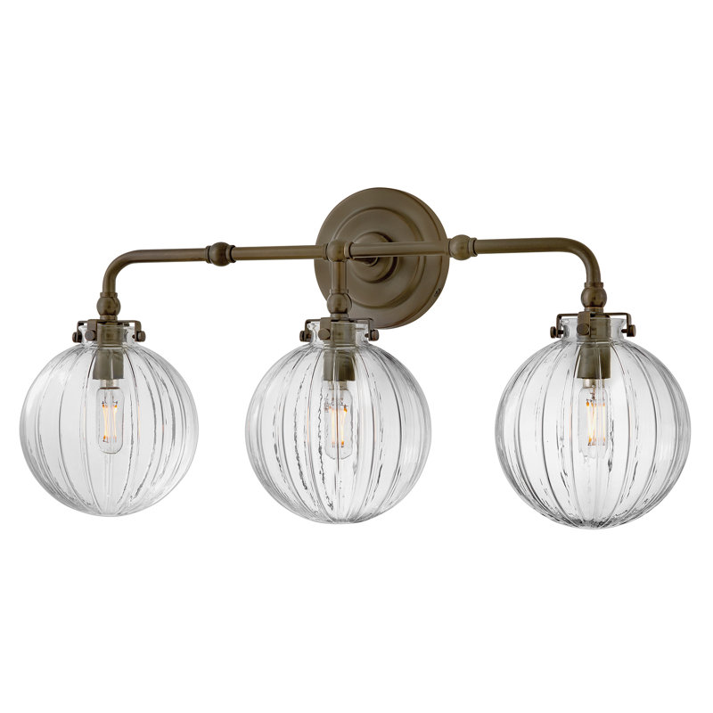 Hinkley Helene Medium Three Light Vanity, Heritage Bronze