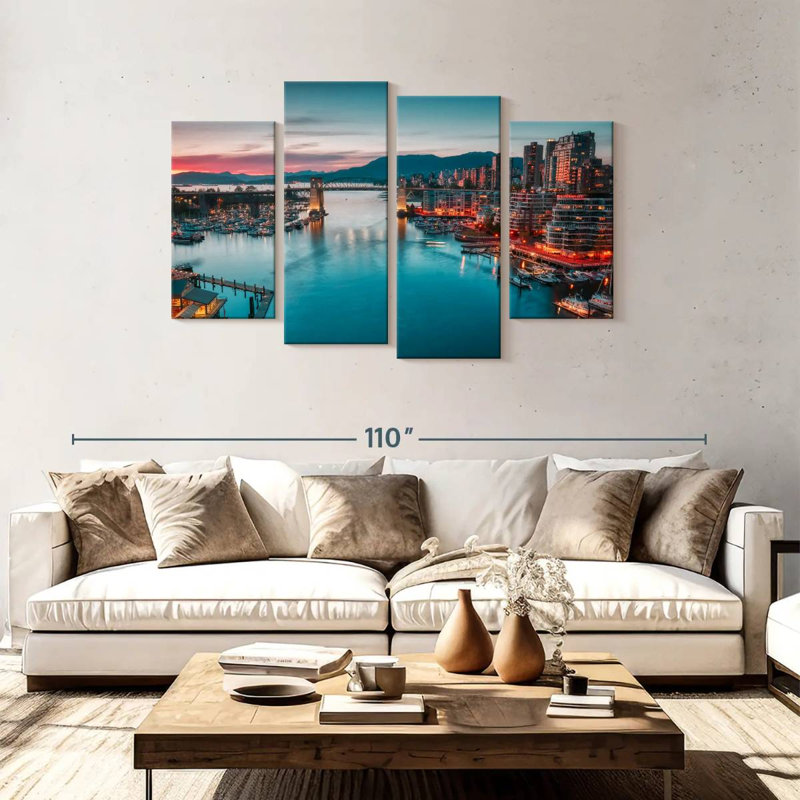 Tergel Vancouver Waterfront Skyline, H 48 po x l 75 po