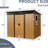 8 Ft X 6 Metal Storage Shed With Window - Bright Interior Outdoor For Garden & Lawn Spacious-122098273