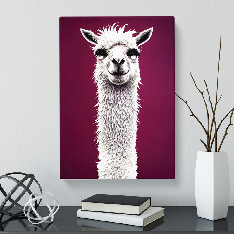 Ionie Face Of A Llama Vol.1 - Wrapped Canvas Print, 50cm H x 35cm W x 3cm D