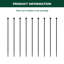 Piquets de remplacement pour parc pour chien FXW, seulement pour Rollick / parc pour chien instantané, 9 pièces | Breveté-108123271