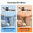 42 Inch Ceiling Fan No Light With Remote Control, Low Profile Flush Mount Ceiling Fan Without Light,Noiseless Reversible Dc Motor With Timer