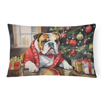 Coussin English Bulldog Cozy Christmas