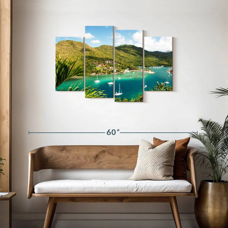Marigot Bay Saint Lucia, H 27 po x l 43 po