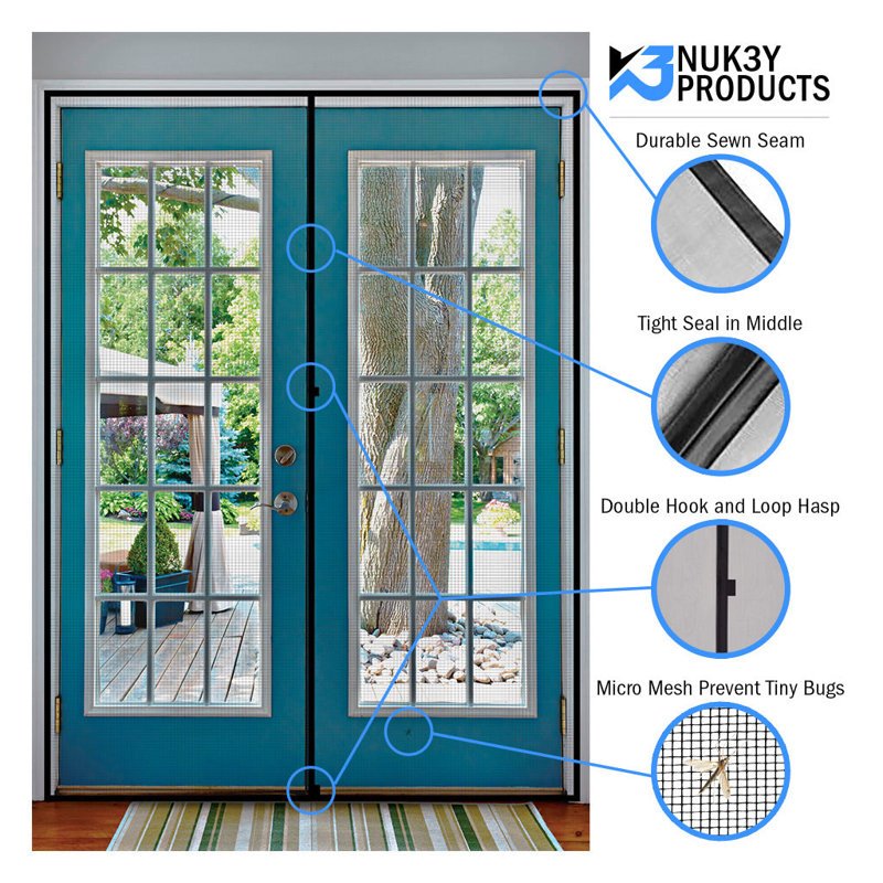 Magnetic Screen Shutter/Door Accessory, 81" H x 74" W x 1" D