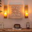 2 Pieces Metal Candlestick Set
