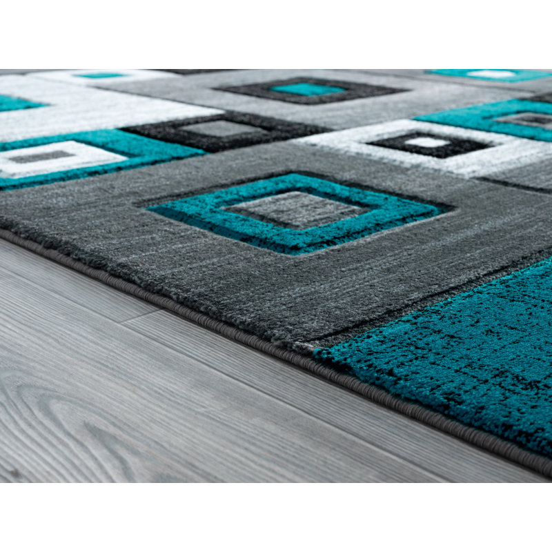 Tapis bleu Zabala, Rectangle 1 pi 10 po x 2 pi 8 po