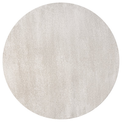 Asala Solid Low-Pile Beige Rug