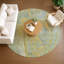 Machine washable indoor/outdoor  acn2222 botanical rug Lafferty-1466072445