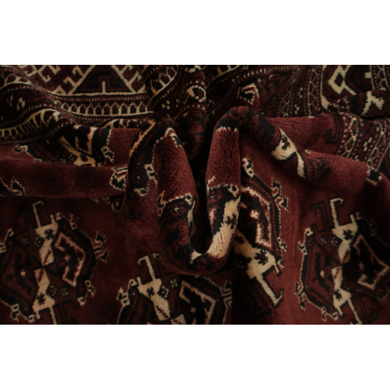Luxueux tapis traditionnel écarlate, parfait pour une vie sophistiquée 8 x 12