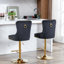 Tabourets de bar réglables en velours noir - confortables pour la maison et la cuisine (de 2 avec siège-1485603417-1485603419