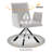 Swivel Boucle Upholstered Dining Chairs Modern barrel chair with Arm and Metal Legs-466867392