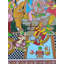 Rajyabhishek de Lord Rama | Peinture de Pattachitra | Couleur naturelle sur toile faite à la main