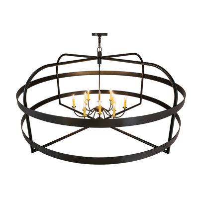 Wolken 12 - Light Dimmable Wagon Wheel Chandelier