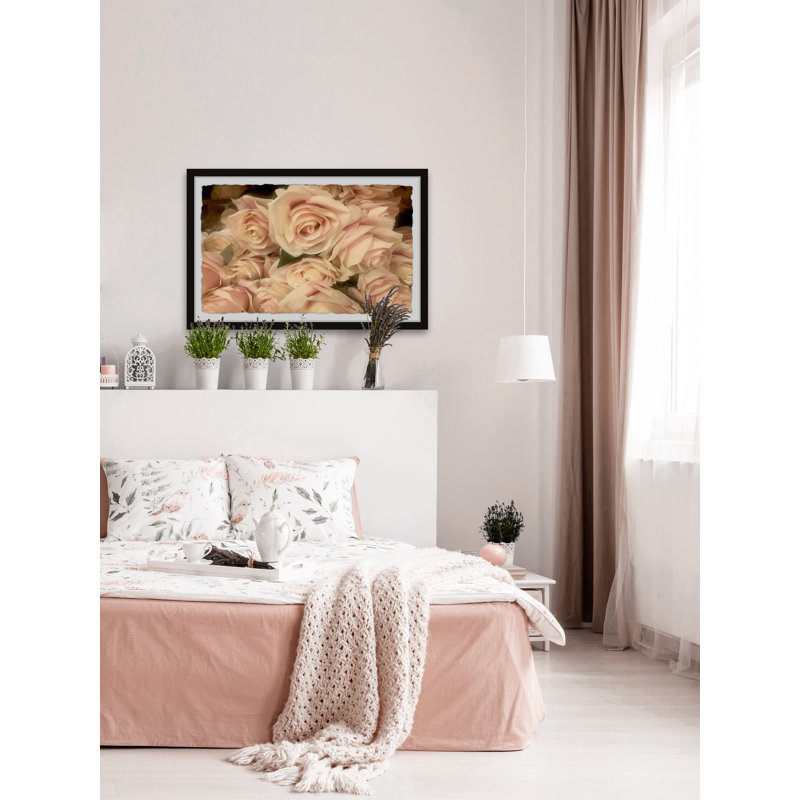 Rustic Roses - Single Picture Frame Painting, 20 cm H x 30 cm W