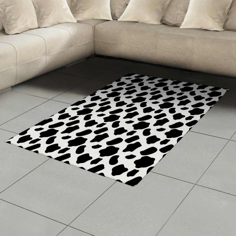 Tapis décoratif en laine à haute densité, Rectangle— 4 pi x 5 pi 8 po