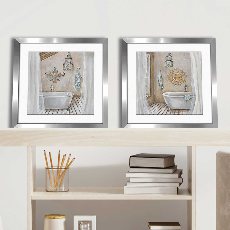 Crystal Bath' Print Under Glass