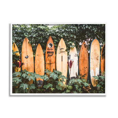 Stupell Industries, planches de surf dans la nature, giclée par Krista Broadway