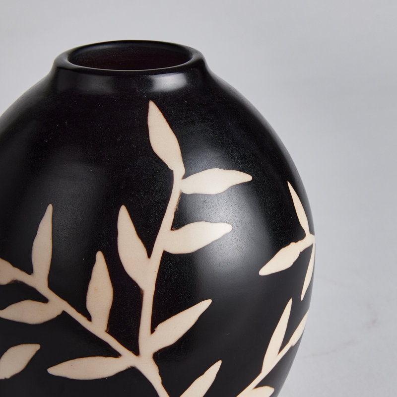 Dayana Handmade Terracotta Table Vase, 6.75" H x 6" W x 6" D