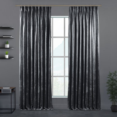 Velvet Semi-shee Single Curtain Panel