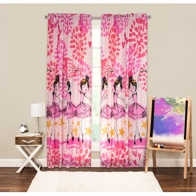 Twinkle Toes Semi Sheer Curtain Single Panel