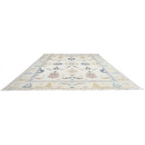 Oushak Collection, Transitional One-of-a-Kind Rectangle 12'6" X 15'1" Hand Knotted Area Rug