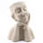 Roemer 14.3" H Thinker Bust Head Planter, Outdoor Statue Planter with Drainage Hole