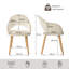 49.5cm H Modern Solid Wood Legs Upholstered Dining Chair with Arm-1682526813