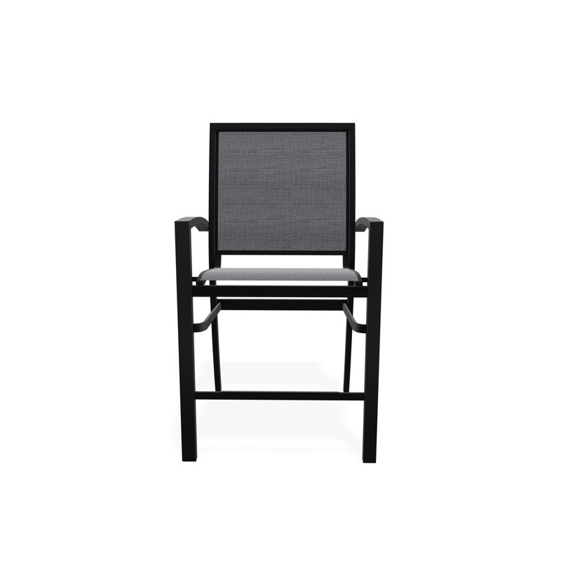 Tabouret de comptoir d'extérieur 26 po Kendall, Noir, Étain Augustine