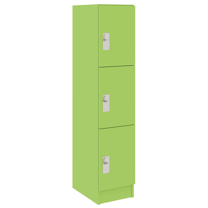 Armoire de salle de classe simple à trois compartiments avec porte, Îlot
