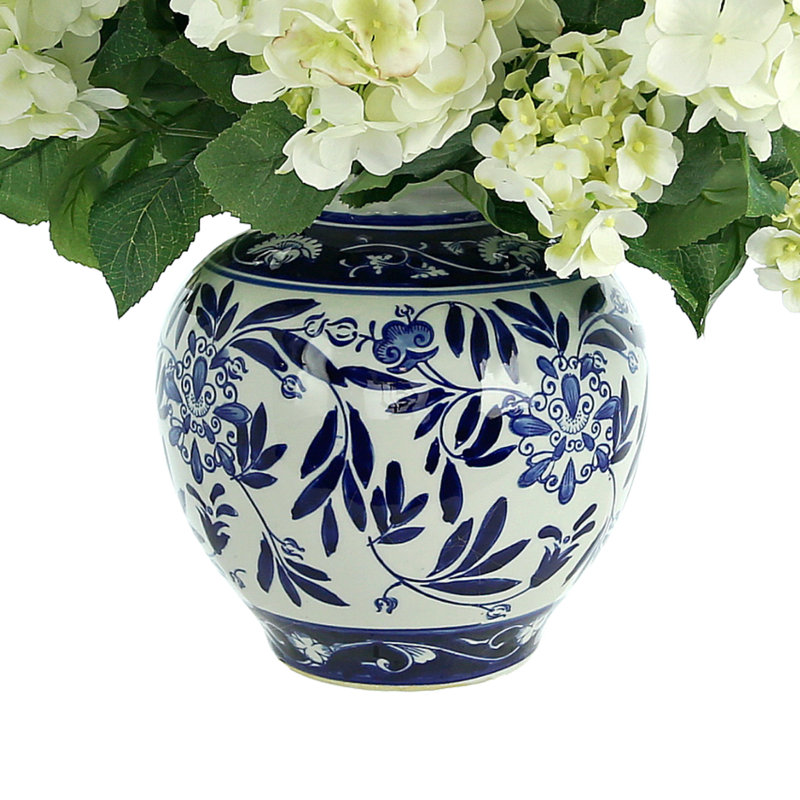 Arrangement de vases en céramique à la main Ferrer, H 24 po x l 21 po x P 21 po, Blanc