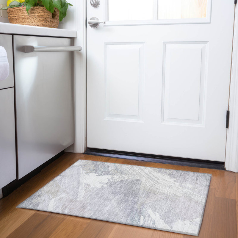 Tapis intérieur / extérieur lavable à la machine Claudian ACN1514, Rectangle 1 pi 8 po x 2 pi 6 po