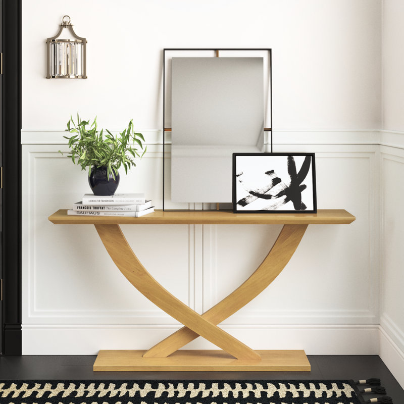 Console en bois massif de 57 po Catelynn, Structure alvéolaire