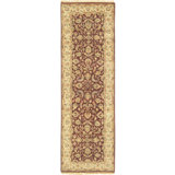 Hand Knotted Wool Oriental Area Rug in Red/Beige/Brown