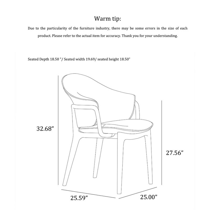 Solid Wood Chair Upholstered Chair With Armrest Backrest
