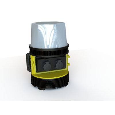 Dimmable Plug-In LED Work Light with Two Power Outlets