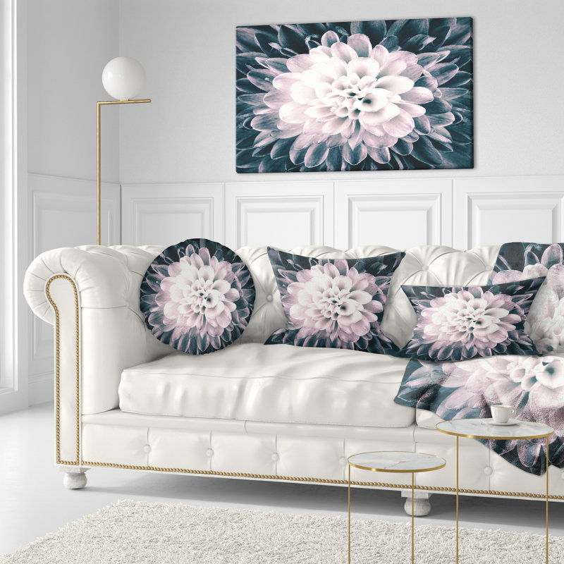 Coussin lombaire à fleur flowerswork macro chrysanthemum