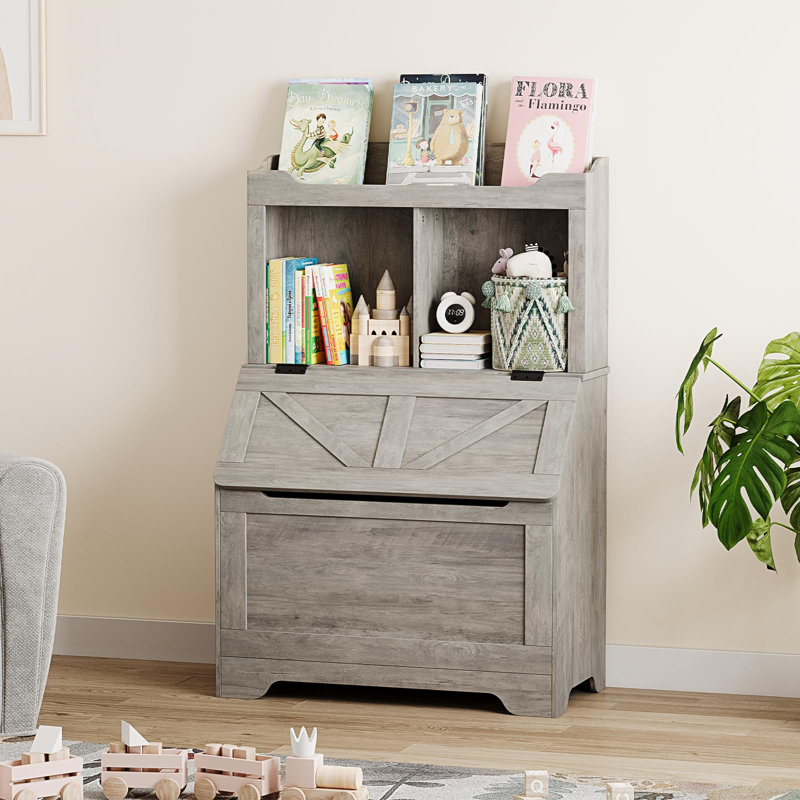 Bookcase, (2 Shelves) 75.7cm. H x 59.9cm. W x 40.1cm. D., Grey