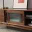 Simple solid wood large capacity TV cabinet-107265346