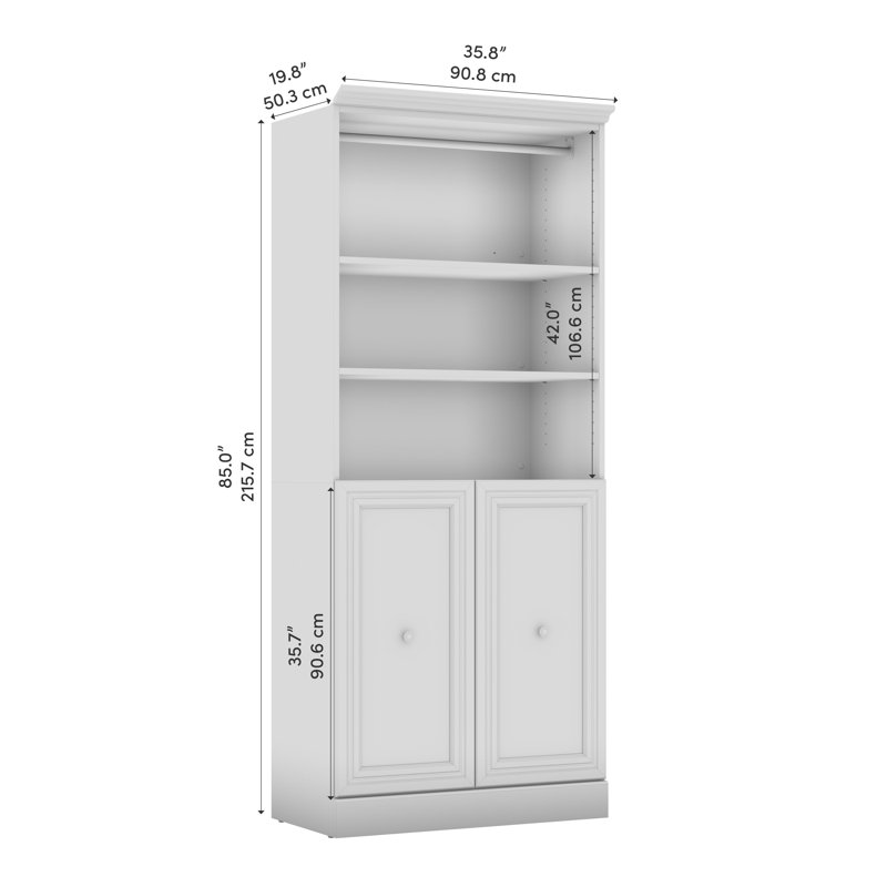 Système d'organisation 35 po Oneybrook, Blanc