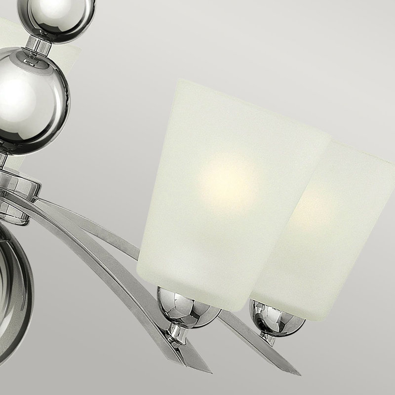 Vancleave 5 - Light Shaded Chandelier, Polished Nickel