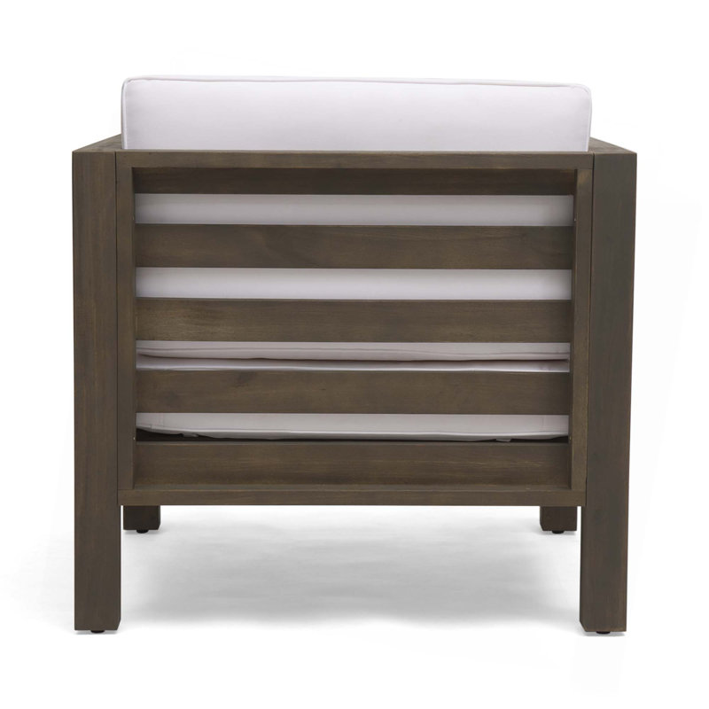 Caractéristique de salon unique, chaise d'appoint distinctive, Gris, Tissu beige