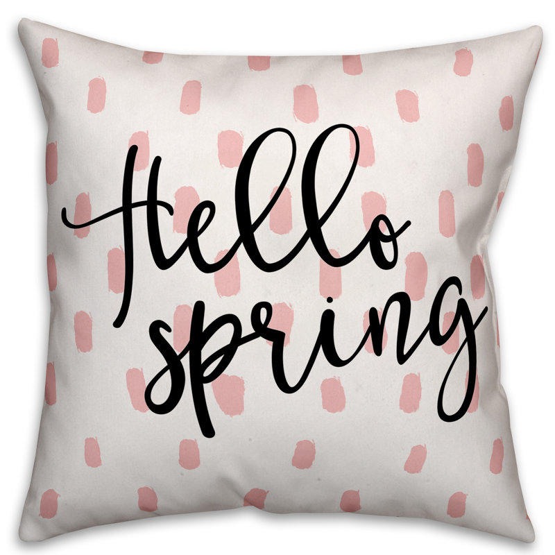 Polka Dots Reversible Throw Pillow